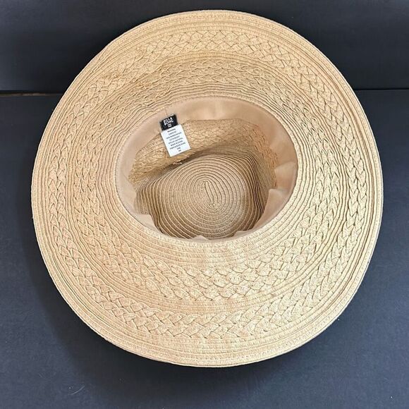 Billabong Natural Straw Sun Hat Floppy Brim One Size Beach Pool Outdoors Gardeni - Picture 8 of 11